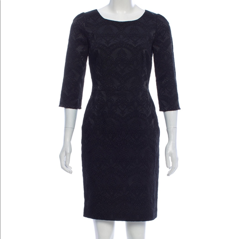 Dolce and Gabbaba Embroidered Satin Dress